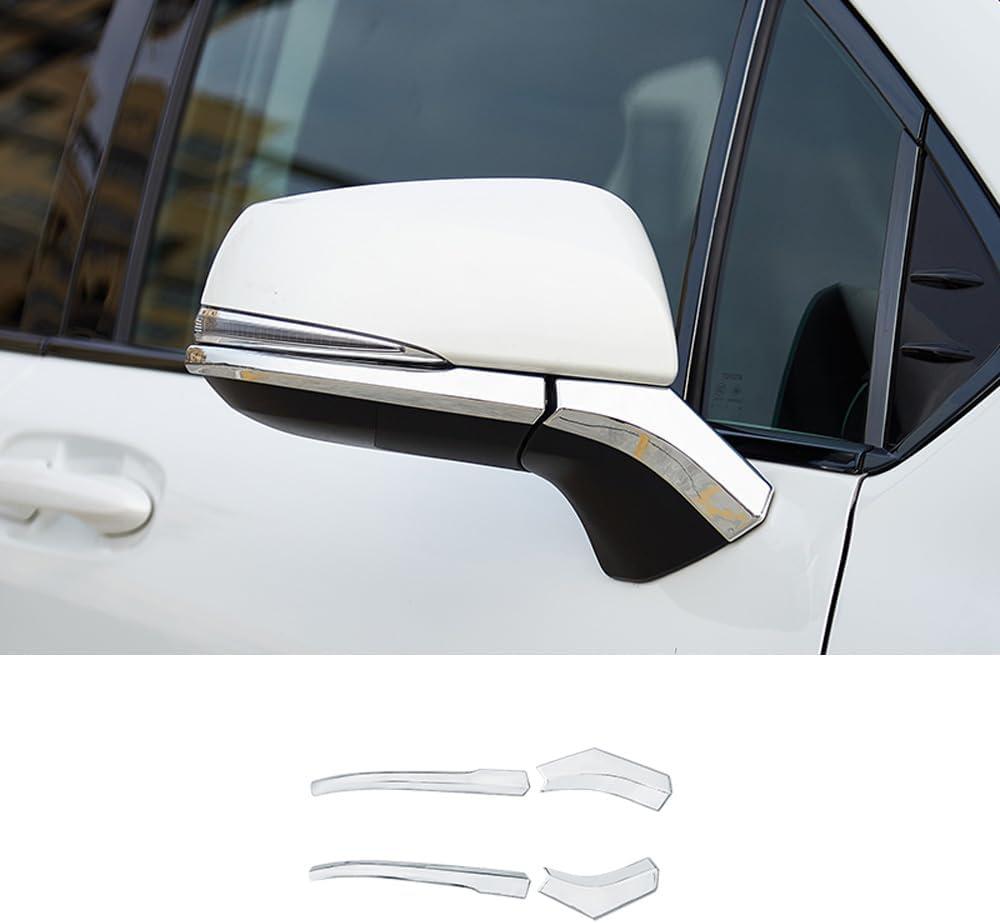 ERIDANUS Auto Accessories Fit for Toyota Sienna 2025 2024 2023 2022 2021 Rearview Side Mirror Strip molding Cover Trim (Chrome Silver) ABS 4 PCS