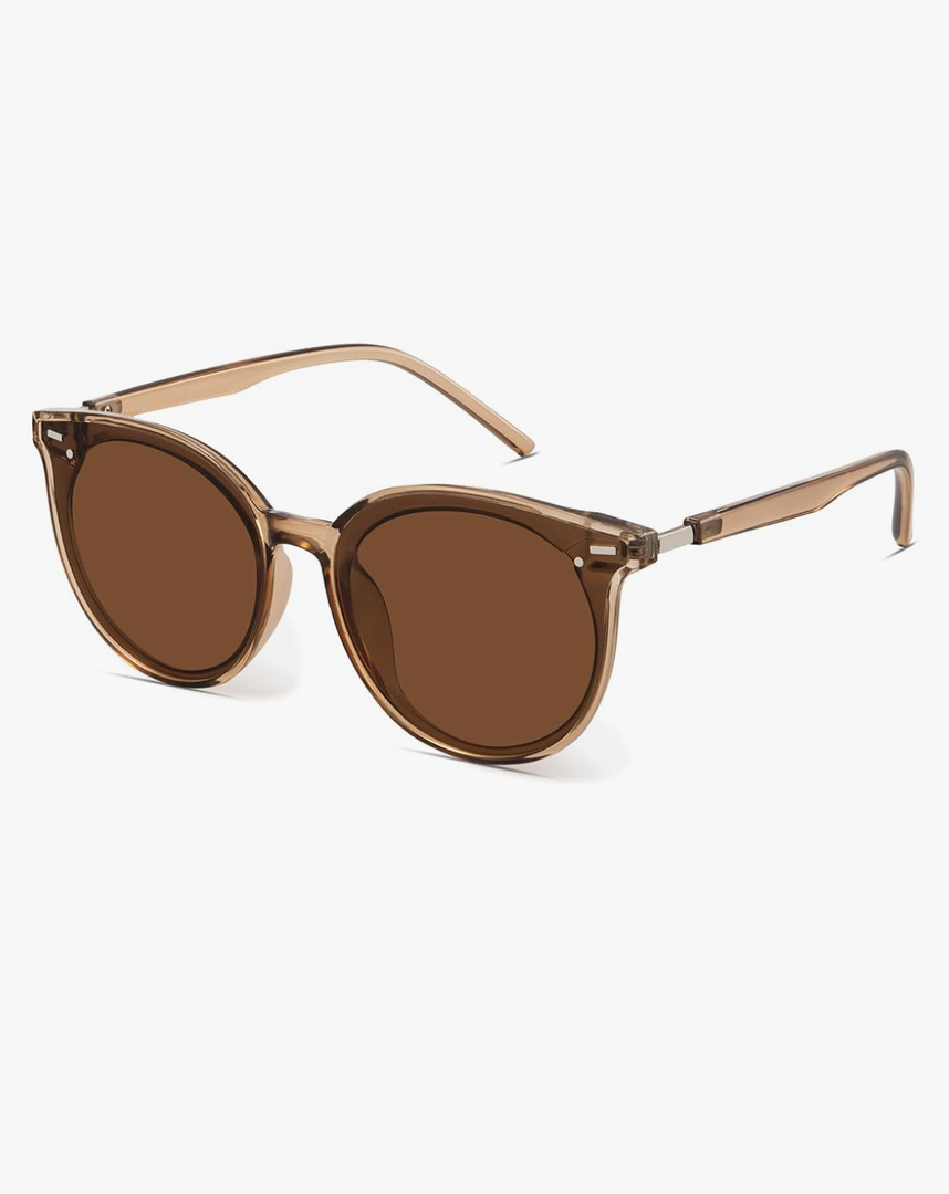 Livho Polarized Sunglasses, Retro & Oversized Shades for Women with Round Lenses