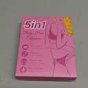 Bikini Trimmer for Women,5-in-1 Electric Razors for Women,Electric Shaver for Women's,IPX7 Waterproof Trimmer for Men Legs,with 5 Replaceable Blade Heads,USB Recharge Dock Rose Pink