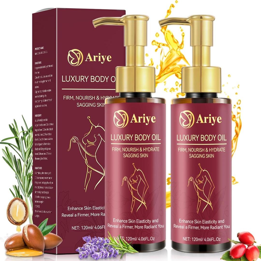 Body Firming Oil Glow-Remedy body oil for women,Body Oil After Shower Tightening&Hydrating Treatment for Arms,Legs,Stomach&Body,Natural Firming Oil for Dry Skin,Non-Greasy Body Serum-(4.06 Oz)-2pcs