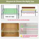ClimbHope Wire Shelf Covers,24" W x 12" D,4pcs,Walnut