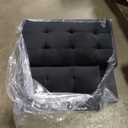 Shintenchi Futon Sofa Bed, Velvet Foldable Couch Reclining Sleeper w/Removable Armrests, Upholstered Loveseat w/Folding Cup Holders for Home, Office, Black