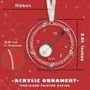 2 x UMACVN Banjo Ornaments - Banjo Christmas Ornament - Music Ornaments for Christmas Tree - Music Gifts for Lovers, Players, Teachers, Girls, Women - Acrylic Ornament 2025