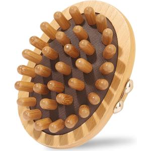 Wooden Massage Comb for Body and Scalp, Meridian Trigger Point Massager, Gua Sha Sandalwood Comb for Body Relief and Hair Growth