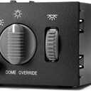 Headlight Dimmer Switch for 1999-2002 Chevy Avalanche Silverado Suburban GMC Sierra Yukon 1500 2500 3500 Tahoe Escalade Instrument Panel Dome Override Light Switch 15755595 15738843 D1534G SW2157