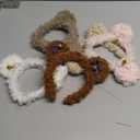 5 Pcs Bear Ears Headband,Cute Care Bear Hair Accessories for Women Animals ears Headband Hairband for Easter Halloween Christmas Theme Party Cosplay