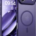 TOCOL for iPhone Air Case, Full Camera Protection, Built-in Magnetic Ring, Compatible with Magsafe Charger, Drop Protection, Translucent Matte Phone Case for iPhone 17 Air 6.5 inch (Midnight Purple)