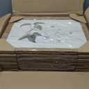 Baccone Vintage Botanical Wall Art Set of 6 Neutral Floral Canvas Wall Decor Wildflower Wall Art Watercolor Flower Prints Botanical Poster Minimalist Plant Pictures for Bedroom Room 12x16 Inch Framed