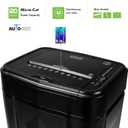 Aurora AU120MA 120-Sheet Auto Feed High Security Micro-Cut Paper Shredder / 30 Minutes (Black)