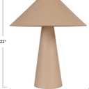 Bloomingville Tall Linen Table Lamp with Shade and Inline Foot Switch, Natural