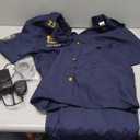 Morph Police Costume Mens Cop Costume Police Uniform Mens Cop Outfit Adult Halloween (Large)