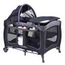 Pamo Babe Baby Playard with Canopy, Portable Crib with Changing Table