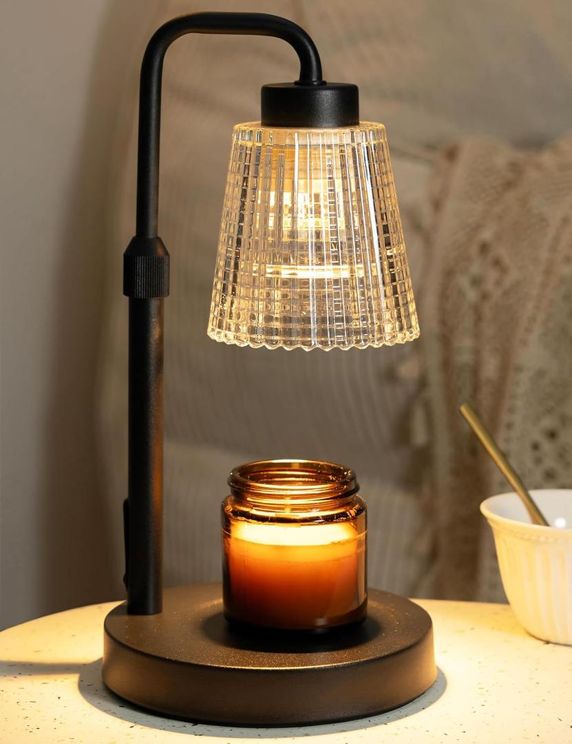 GODONLIF Candle Warmer Lamp with Timer Dimmable, Birthday Gifts for Women Mom, House Warming Gifts New Home Decor, Wax Melt Warmer for Jar Candles with 2 Bulbs
