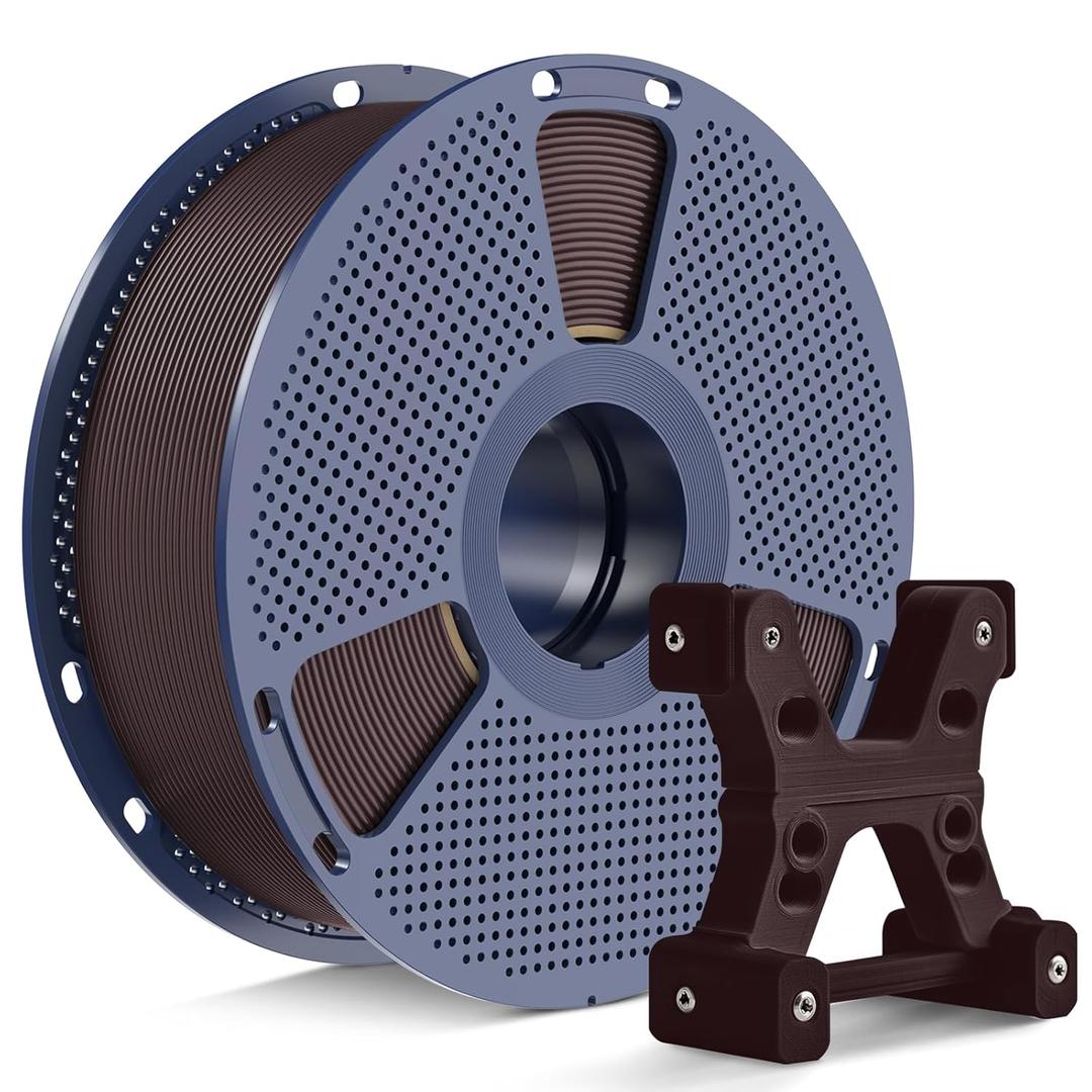 PETG Filament 1.75mm Dark Brown Color, Ultra Tough, Heat Optimized, Odorless, 1kg(2.2lbs) SUNLU PETG 3D Printer Filament, Dimensional Accuracy +/- 0.02mm, Roasted Chestnut