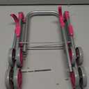 GAGAKU Baby Doll Stroller for Toddlers, Foldable Toy Stroller with Storage Basket and Bag, Diapers - Reborn Doll Accessories for Girls & Kids Ages 3+, Pink