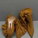 THESHY Women's Slouchy Over The Knee Boots Denim Pointed Toe Stiletto Heel Thigh High Boots Pleated Tall Fashion Sexy Bootie. Size 40