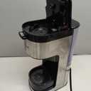 Single Serve One Cup Coffee Maker, for K Cups and Grounds, 3 Brew Styles, 6 to 12 Oz Brew Sizes Coffee Machine with Romvable Drip Tray & Reservoir