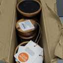 Deco 79 Wood Decorative Candle Holder Candle Stand, Set of 3 Candlestick Holder 6", 8", 10"H, Brown