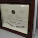 16x20 Diploma Frames 14x17 with Black Mat, Fits Degree Certificate Document, 20 x 16 Cherry Red Frame with Tempered Glass Panel for Wall Mounting