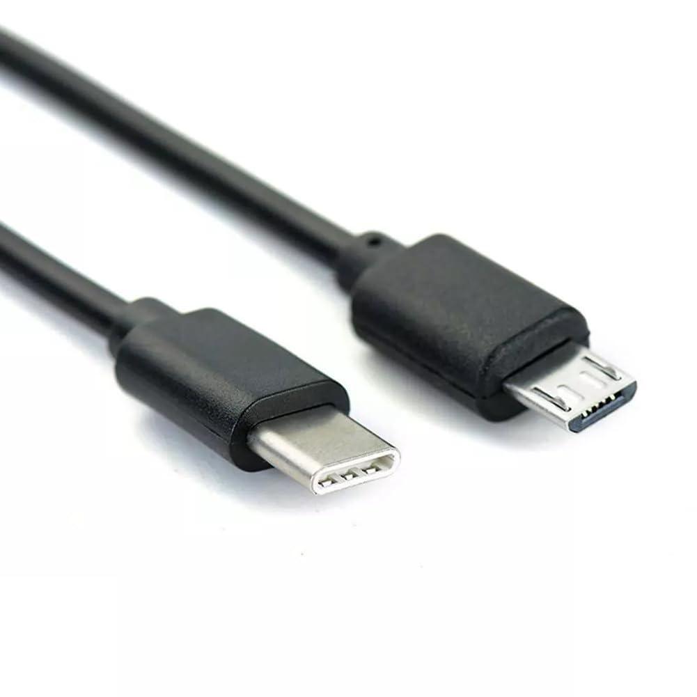 3FT USB C to Micro USB Data & Charge Cable for Old Phones, Smartphones, Cameras, Headphones - Compatible With MacBook, iPhone 15, Samsung, LG, Moto, PC/Laptop With USB C Port