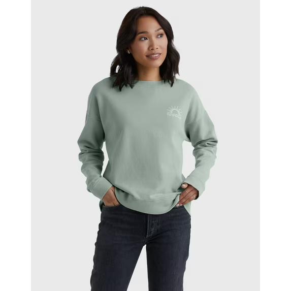Hanes womens Originals Sweatshirt, Lightweight Fleece Sweatshirt for Women, Garment Dyed L