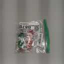 Aoriher 2 Pieces Christmas Doll Small Baby Twins in Bib Pants and Bodysuit Miniature Accessories Green and Red Boy and Girl Toy Suitable for Xmas New Year Decorations(Jumpsuits Style)