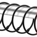 24pcs Shower Curtain Rings, Rust-Resistant Metal Round Shower Hooks for Bathroom Rod Curtains, Changing Room, Windows, Home Decoration, Movable Clasp (Black)