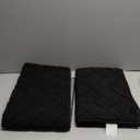 Kitchen Rugs and Mats Sets,2 Pieces Super Absorbent Polypropylene Non-Slip Rug,Soft Comfort Floor Mat,Washable for Kitchen,Hallway,Office,Sink,Laundry(20" x 31.5" Plus 20" x 48",Black)