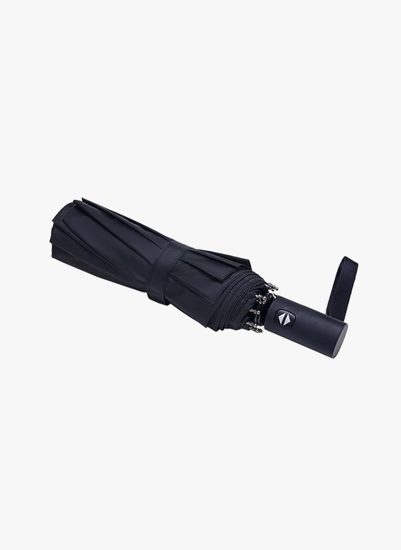 Travel Essentials Umbrella Windproof Compact Collapsible Light, Automatic, Strong and Portable, Wind Resistant Folding Small Umbrella for Rain
