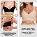 JOYSHAPER Bras for Women Wireless Padded Bra Bralettes Support Back Smoothing Bras (L)