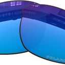 OOWLIT Replacement Lenses Compatible with Oakley Half Jacket 2.0 OO9144 62mm Sunglass Ice Elite Polarized