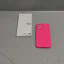 ORNARTO Compatible with iPhone 15 Pro Max Case 6.7", Slim Liquid Silicone 3 Layers Soft Gel Rubber Shockproof Protective Phone Case with Anti-Scratch Microfiber Lining-Hot Pink