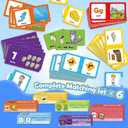 202PCS Puzzles for Toddlers 2-4,Match Games for Toddlers 3-5,Alphabet,Numbers, Animals,ABC Learning Preschool Toddler Learning Activities Educational Toys Game Boy Girl Classroom Must Haves