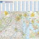 Globe Turner Virginia State Wall Map - 30.75" x 19.25" Laminated Full Color Street & Recreation Map with Coated Paper Finish