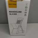 ONCE FOR ALL Upgrade Safe Mandoline Slicer Plus, Biger Size, Adjustable Vegetable Food Chopper Potato Fries Cutter, Detachable Blade, Kitchen Chopping Artifact, Gift (SkyBlue)