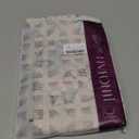 jinchan Linen Kitchen French Floral Tier Curtains 30 Inch Farmhouse Vintage Cafe Small Window Rustic Half Window Curtains for Living Room Bathroom 2 Panels Blue on Beige