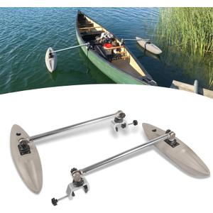 Canoe Outriggers/Canoe Stabilizers Kit, Clamp-on Mounting, 32" Aluminum Arm, false