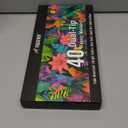 Fabric Markers Permanent for Clothes, 40 Colors Dual Tip with Fine and Chisel Tips Paint Pens for Clothing Canvas Tote Bags T-Shirt and Shoes, Non Toxic Ink for Kids and Adults