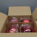 Zubebe 8 Pcs 6"(150 Mm) Large Christmas Balls Ornaments 8 Styles Giant Plastic Christmas Balls Oversized Huge Big Hanging Outdoor Ornaments for Holiday Party Xmas Tree Decor(Red)