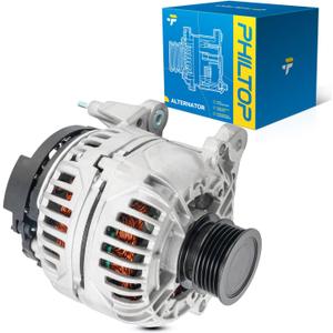 PHILTOP Alternator Compatible with 2005-2014 2.5L, 2010-2014 2.5L, 2006-2009 Rabbit Replacement 11254N 12V 140Amp CW 5-Groove Pulley
