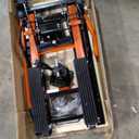 Nilight Motorcycle Lift Jack 1500 LBS Hydraulic Lifts ATV Scissor Jacks with Wheel Foot Pedal Handle Ratchet Belt Heavy Duty Lifter Stand Hoist Table for Dirt Bike Garage Storage Repair Tool,Orange