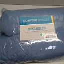 Comfort Spaces Reversible Quilt Set-Vermicelli Stitching Design All Season, Lightweight, Coverlet Bedspread Bedding, Matching Shams, Full/Queen (90 in x 90 in), Gloria Damask Aqua 3 Piece