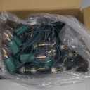 C9 Christmas Lights Outdoor, 50 FT 50 LED Vintage Warm White C9 String Lights Connectable for Christmas Tree Roofline Patio Garden Backyard Holiday Party Indoor Outdoor Decoration, Green Wire