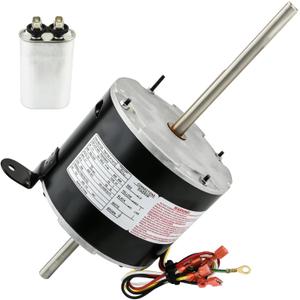 F48AE48A61 Fan Motor Replaces for genteq, 3314471.011, 3314471.013, Compatible with RV AC Dometic Duo-Therm Penguin II 641815, 641816, 641835, 641915, 641916, 641935, 1/4 hp, 1650 rpm