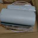 Lamp Shades Set of 2 - Drum Lampshades 11.4" x 12.9" x 9.8" Inches, Fabric Medium Replacement Lampshades for Table Lamp, Floor Lamp, Assembly Required, Spider,Linen (Green)