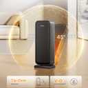 Pelonis 1500w Electric Space Heater for Indoor Use with Thermostat, Oscillation and Remote  Portable Ceramic Heater for Bedroom, Home and for Office Under Desk