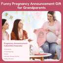 Hi Grandma& Grandpa I can't Wait to Meet You Baby Announcement Onesie,Pregnancy Announcement for Grandparents