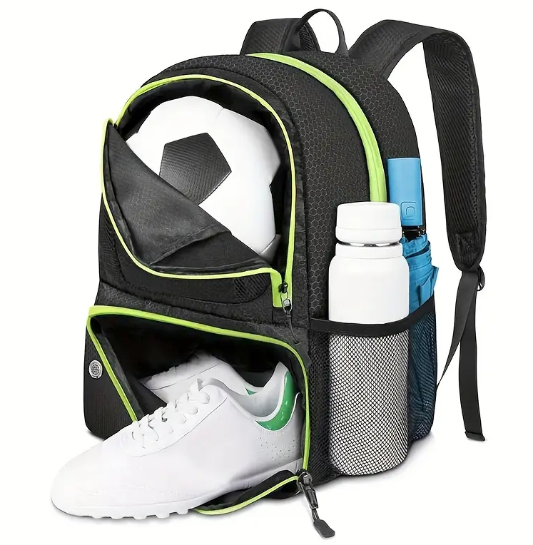 Soccer Backpack,Basketball Backpack with Ball Compartment &Shoe Compartment,Sports Bag for Basketball,Soccer,Football& Volleyball