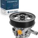 KELOKE Power Steering Pump, with Pulley, Compatible with Chrysler 200 2011-2014, Sebring 2007-2010 & Dodge Avenger 2008-2014, Journey 2009-2017, L4 2.0/2.4L, Replace# 20-2402 5154371AA