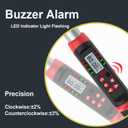 VANPO Adjustable Digital Torque Wrench 5-99.6 ft.lb/6.8-135 N.m, 1418 mm Open End, 38 mm Adjustable Jaw, Accuracy 2%, LED and Buzzer Notification, HVAC Torque Wrench for Mini Split AC, Pipeline